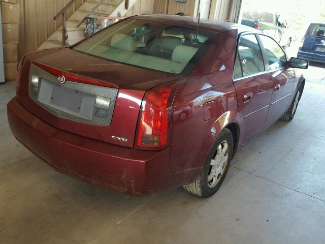 1G6DM57N230124895 - 2003 CADILLAC CTS MAROON photo 4