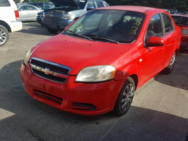 KL1TD56617B060255 - 2007 CHEVROLET AVEO BASE Qırmızı foto 2