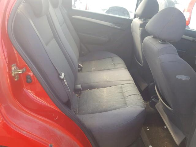 KL1TD56617B060255 - 2007 CHEVROLET AVEO BASE Qırmızı foto 6