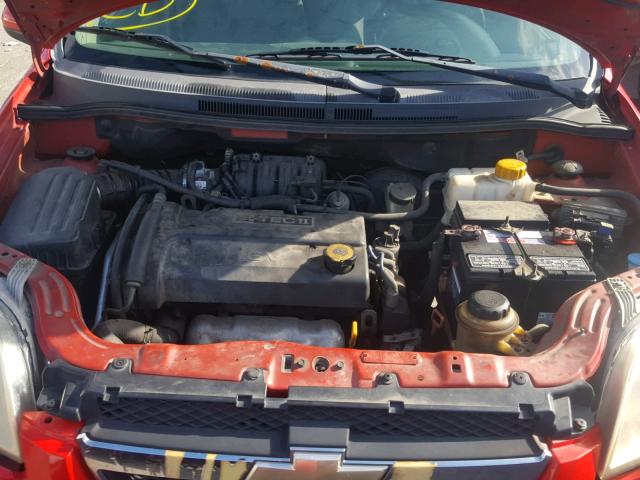 KL1TD56617B060255 - 2007 CHEVROLET AVEO BASE Qırmızı foto 7