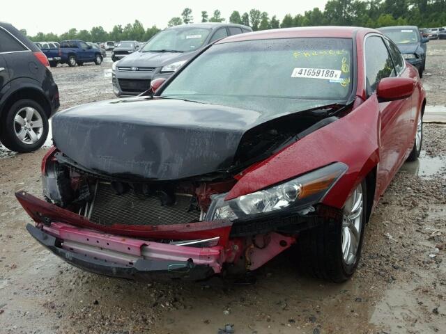 1HGCS1B35BA007173 - 2011 HONDA ACCORD LX- RED photo 2