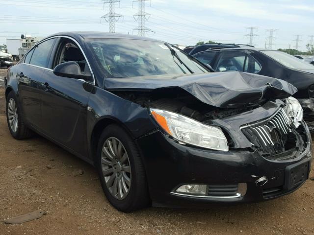 W04GN5EC1B1087219 - 2011 BUICK REGAL CXL BLACK photo 1