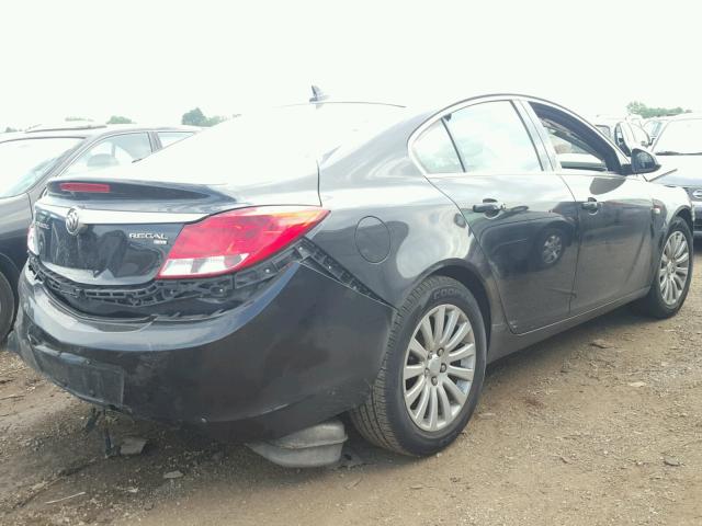 W04GN5EC1B1087219 - 2011 BUICK REGAL CXL BLACK photo 4