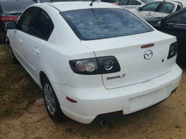 JM1BK12F571699219 - 2007 MAZDA 3 I WHITE photo 3