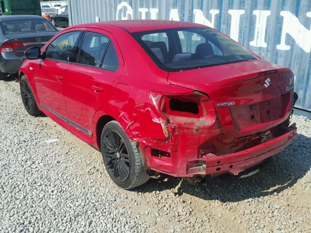 JS2RE9A66B6110234 - 2011 SUZUKI KIZASHI RED photo 3