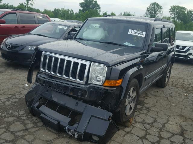 1J8HG48K57C619285 - 2007 JEEP COMMANDER BLACK photo 2