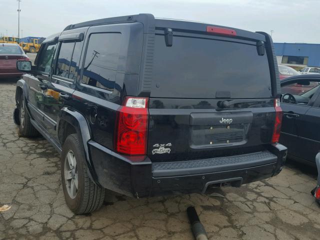 1J8HG48K57C619285 - 2007 JEEP COMMANDER BLACK photo 3