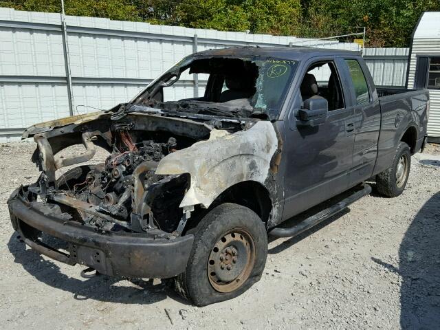 1FTEX1EW4AFB34884 - 2010 FORD F150 SUPER GRAY photo 2