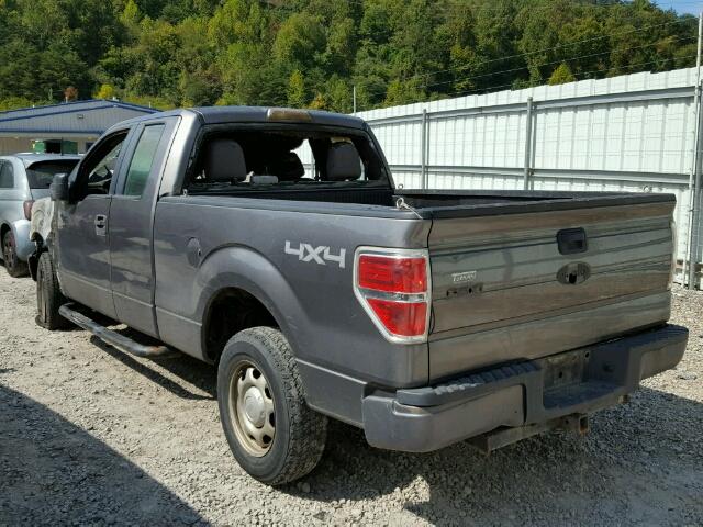 1FTEX1EW4AFB34884 - 2010 FORD F150 SUPER GRAY photo 3