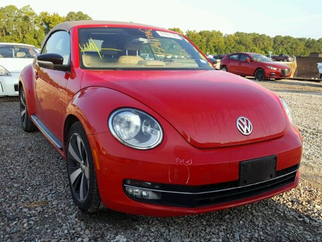 3VW7A7AT4DM802029 - 2013 VOLKSWAGEN BEETLE TUR RED photo 1