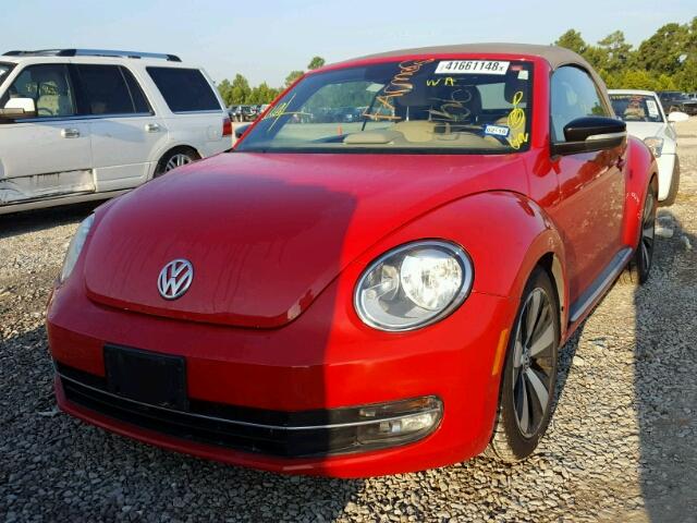 3VW7A7AT4DM802029 - 2013 VOLKSWAGEN BEETLE TUR RED photo 2