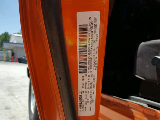 1C4AJWAG1DL568116 - 2013 JEEP WRANGLER S ORANGE photo 10