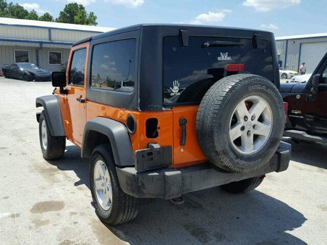 1C4AJWAG1DL568116 - 2013 JEEP WRANGLER S ORANGE photo 3