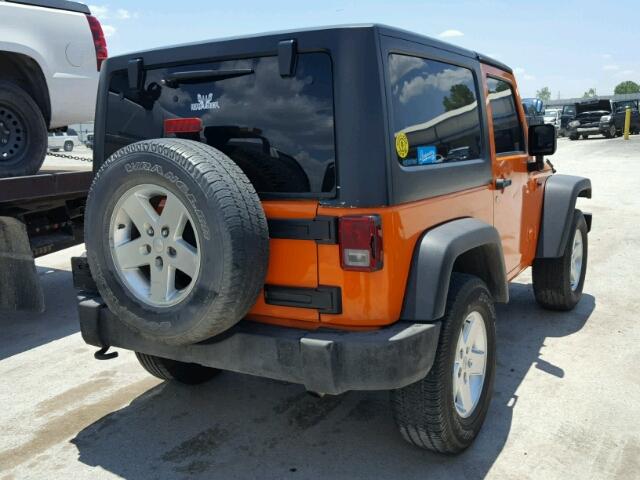 1C4AJWAG1DL568116 - 2013 JEEP WRANGLER S ORANGE photo 4