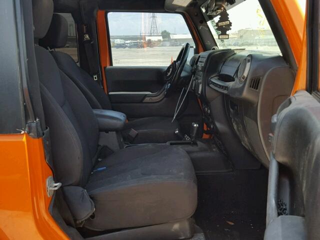 1C4AJWAG1DL568116 - 2013 JEEP WRANGLER S ORANGE photo 5
