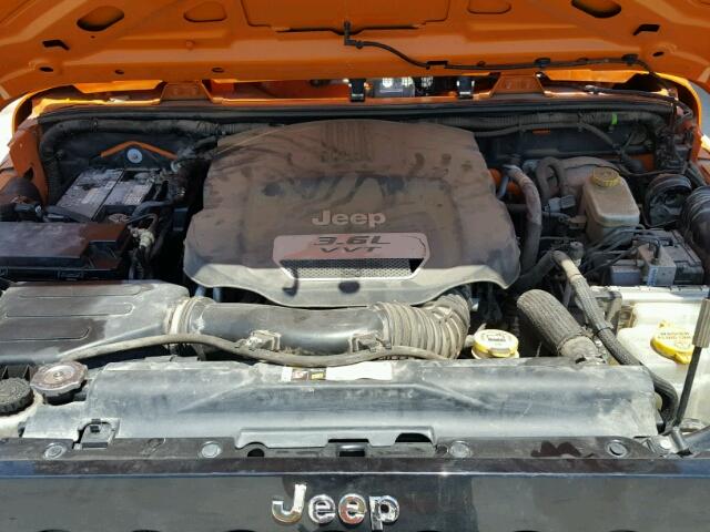 1C4AJWAG1DL568116 - 2013 JEEP WRANGLER S ORANGE photo 7