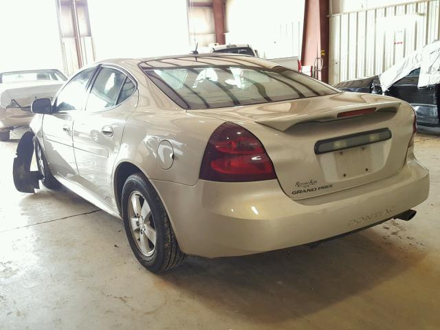 2G2WP552681109208 - 2008 PONTIAC GRAND PRIX Золотий фото 3