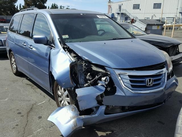 5FNRL38769B019720 - 2009 HONDA ODYSSEY EX BLUE photo 1