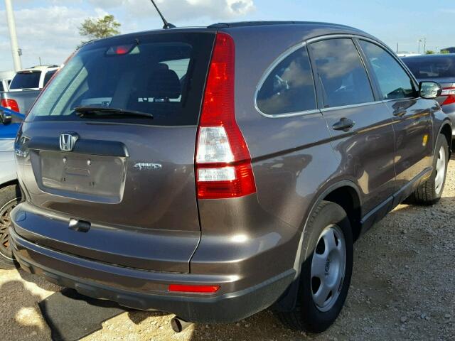 5J6RE4H37BL020546 - 2011 HONDA CR-V LX GRAY photo 4