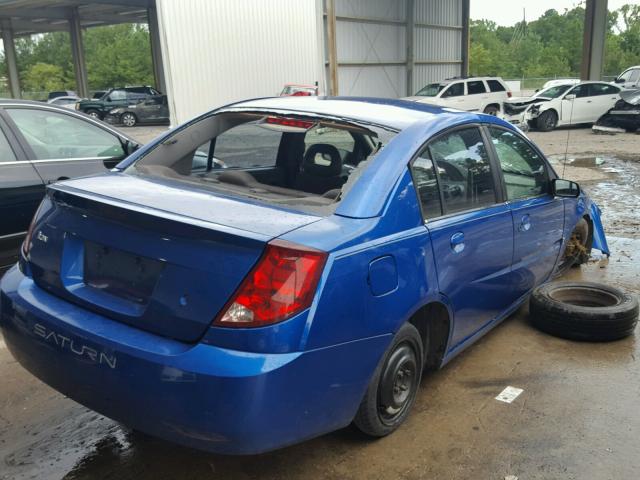 1G8AJ52F84Z100813 - 2004 SATURN ION LEVEL BLUE photo 4