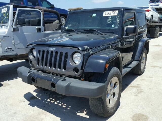 1C4AJWBG3EL180904 - 2014 JEEP WRANGLER S BLACK photo 2