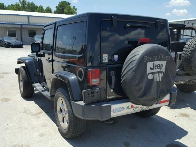 1C4AJWBG3EL180904 - 2014 JEEP WRANGLER S BLACK photo 3