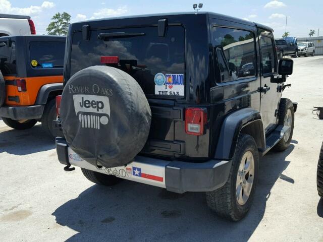 1C4AJWBG3EL180904 - 2014 JEEP WRANGLER S BLACK photo 4