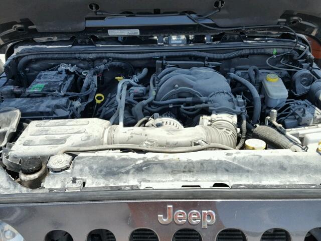 1C4AJWBG3EL180904 - 2014 JEEP WRANGLER S BLACK photo 7