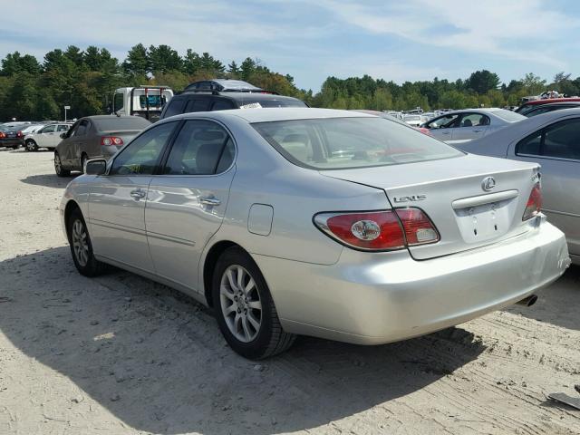 JTHBF30G630141101 - 2003 LEXUS ES SILVER photo 3