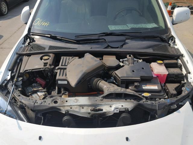 JTJHW31U382856863 - 2008 LEXUS RX 400H WHITE photo 7