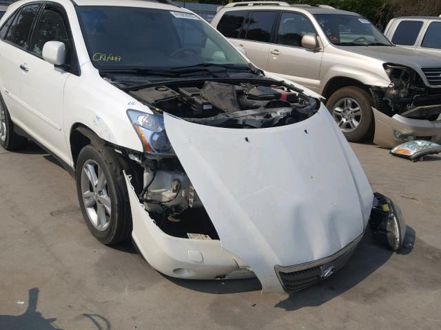 JTJHW31U382856863 - 2008 LEXUS RX 400H WHITE photo 9