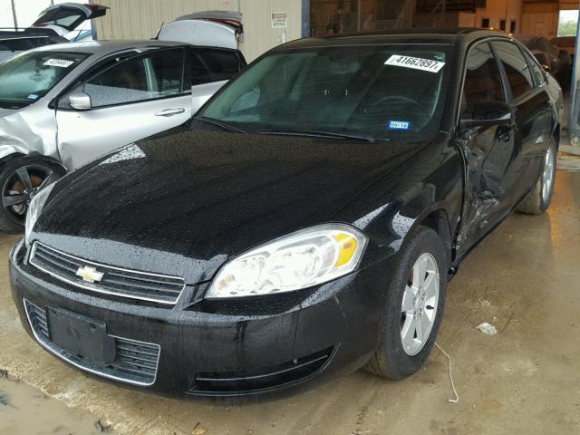 2G1WT58K781296518 - 2008 CHEVROLET IMPALA LT BLACK photo 2