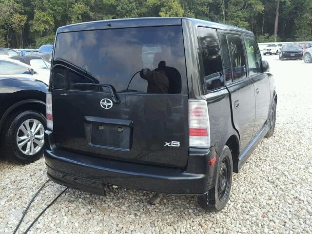 JTLKT324364079218 - 2006 TOYOTA SCION XB BLACK photo 4