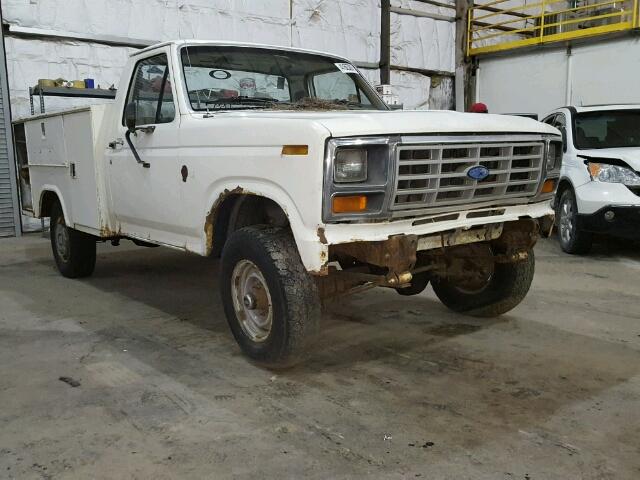 1FTEF26N8FPB19627 - 1985 FORD F250 WHITE photo 1