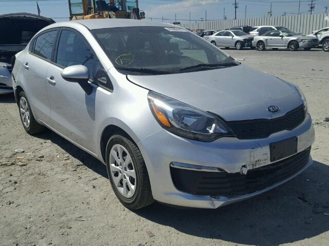 KNADM4A32G6645825 - 2016 KIA RIO LX SILVER photo 1