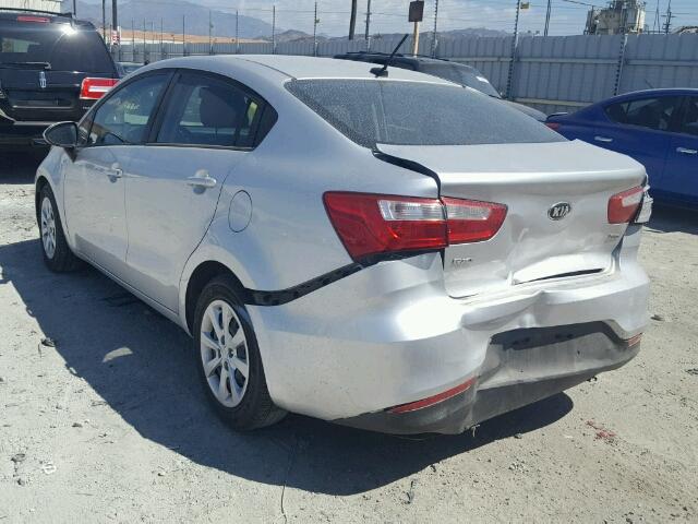 KNADM4A32G6645825 - 2016 KIA RIO LX SILVER photo 3