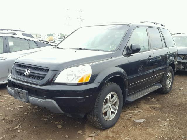 2HKYF18583H603938 - 2003 HONDA PILOT EXL შავი ფოტო 2