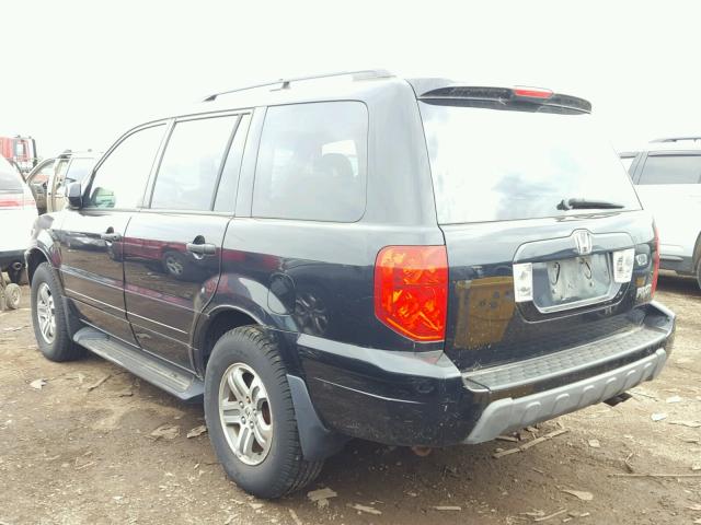 2HKYF18583H603938 - 2003 HONDA PILOT EXL შავი ფოტო 3