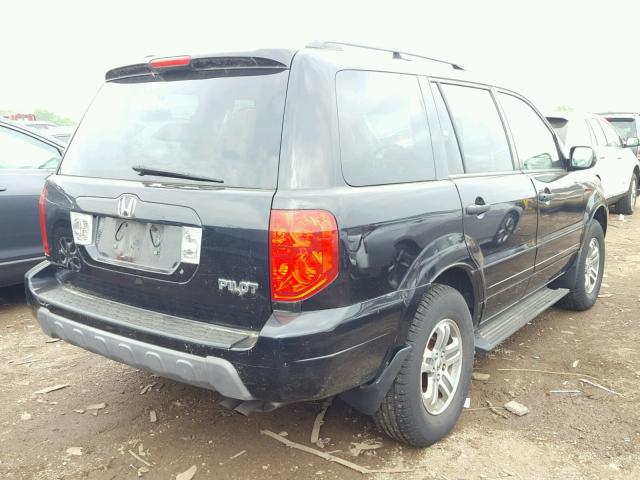 2HKYF18583H603938 - 2003 HONDA PILOT EXL შავი ფოტო 4