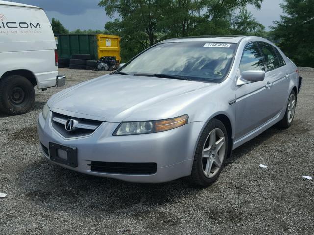 19UUA66285A048987 - 2005 ACURA TL SILVER photo 2