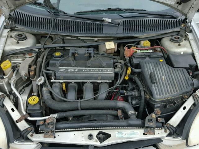 1B3ES46C6YD796462 - 2000 DODGE NEON BASE SILVER photo 7