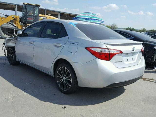 5YFBURHE0GP440169 - 2016 TOYOTA COROLLA L SILVER photo 3