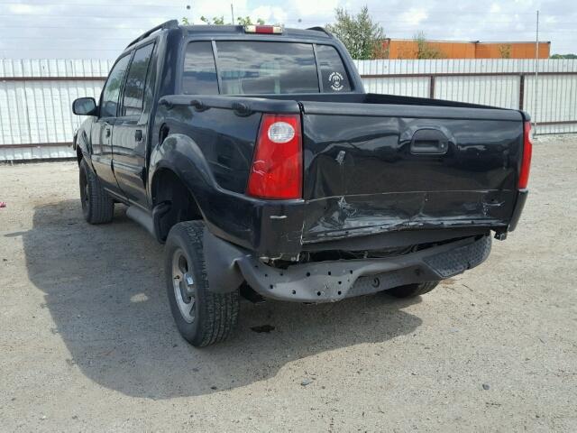 1FMZU67K84UC29722 - 2004 FORD EXPLORER S BLACK photo 3