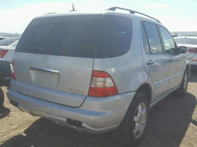 4JGAB75E02A344447 - 2002 MERCEDES-BENZ ML 500 SILVER photo 4