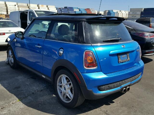 WMWMF73579TT95688 - 2009 MINI COOPER S BLUE photo 3