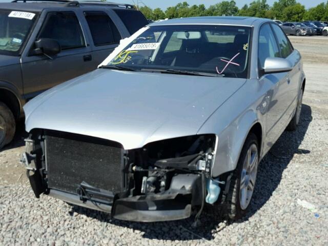 WAUAF78E57A013288 - 2007 AUDI A4 2 SILVER photo 2