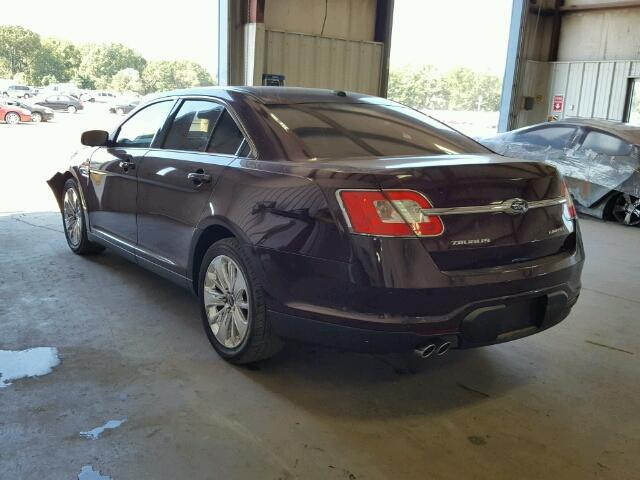 1FAHP2FW4BG155575 - 2011 FORD TAURUS MAROON photo 3