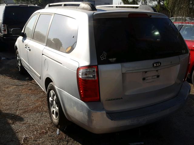 KNDMB233386208170 - 2008 KIA SEDONA EX SILVER photo 3