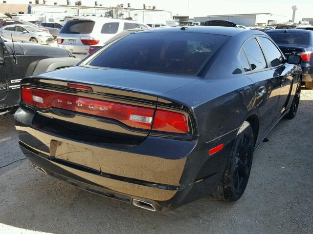 2C3CDXHG6CH190998 - 2012 DODGE CHARGER BLACK photo 4