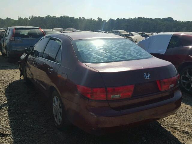 1HGCM56415A178950 - 2005 HONDA ACCORD BURGUNDY photo 3